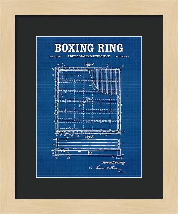Boxing Ring Blueprint Patent Us2243943a