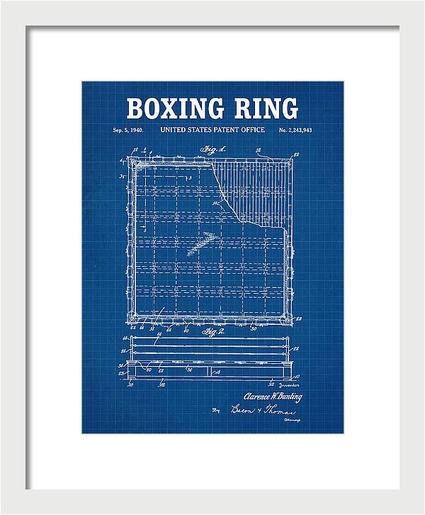 Boxing Ring Blueprint Patent Us2243943a