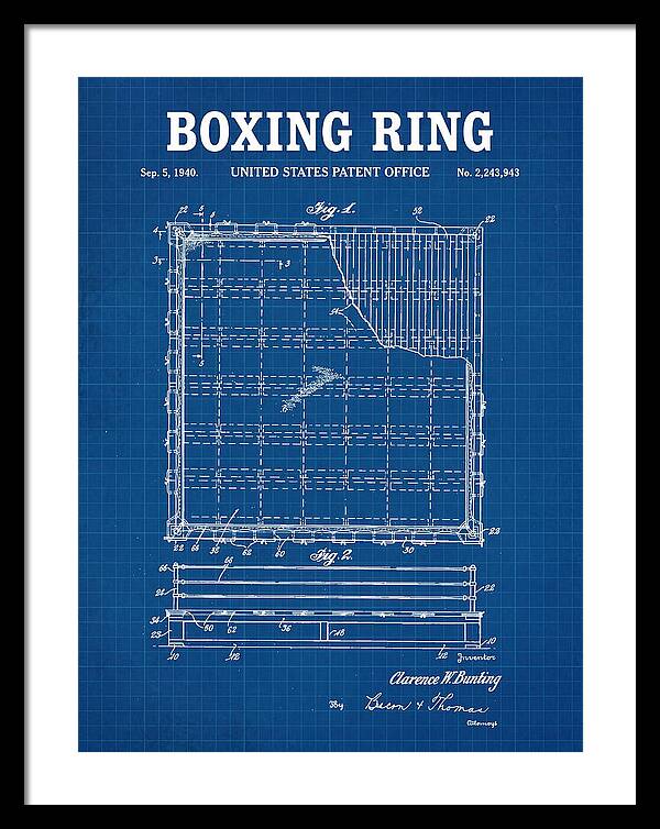 Boxing Ring Blueprint Patent Us2243943a