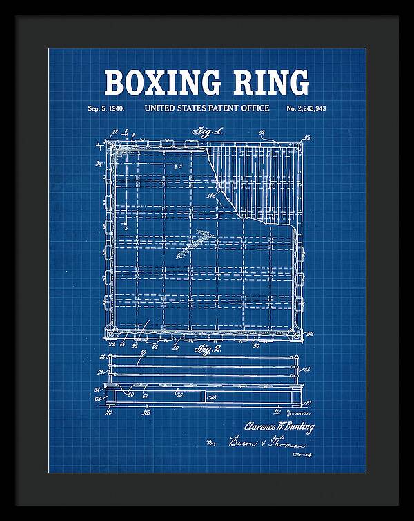Boxing Ring Blueprint Patent Us2243943a