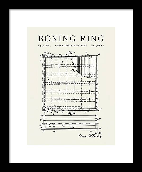 Boxing Ring Minimalist Patent Us2243943a