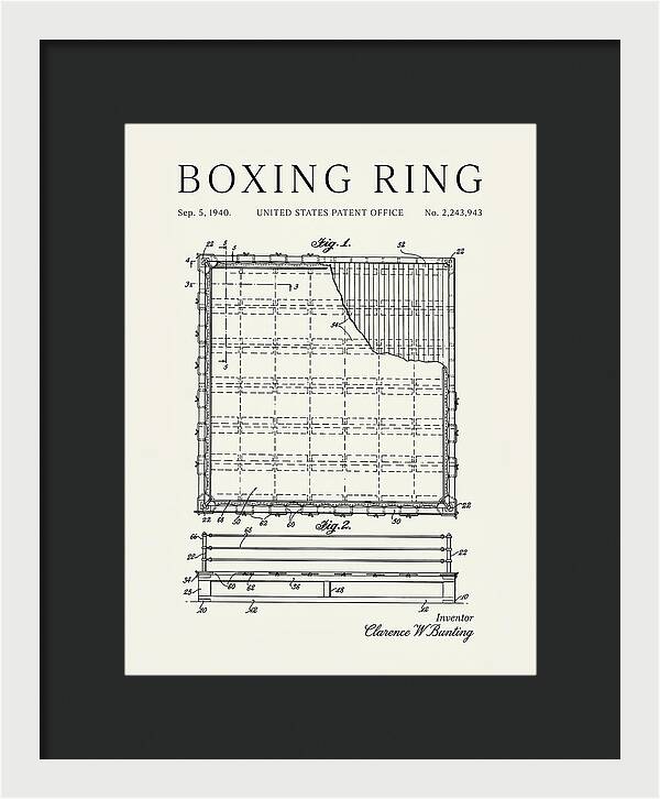 Boxing Ring Minimalist Patent Us2243943a