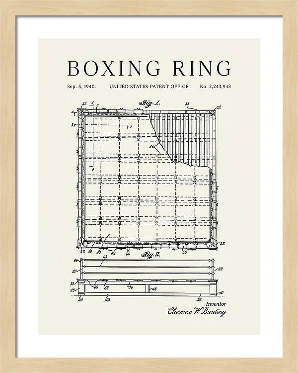 Boxing Ring Minimalist Patent Us2243943a