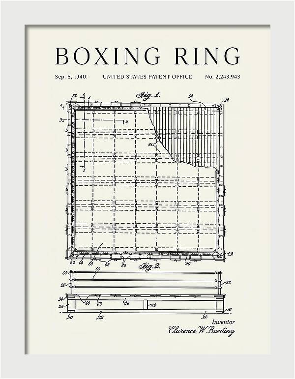 Boxing Ring Minimalist Patent Us2243943a
