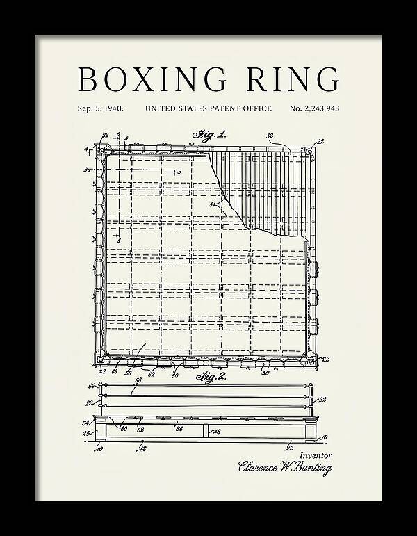 Boxing Ring Minimalist Patent Us2243943a