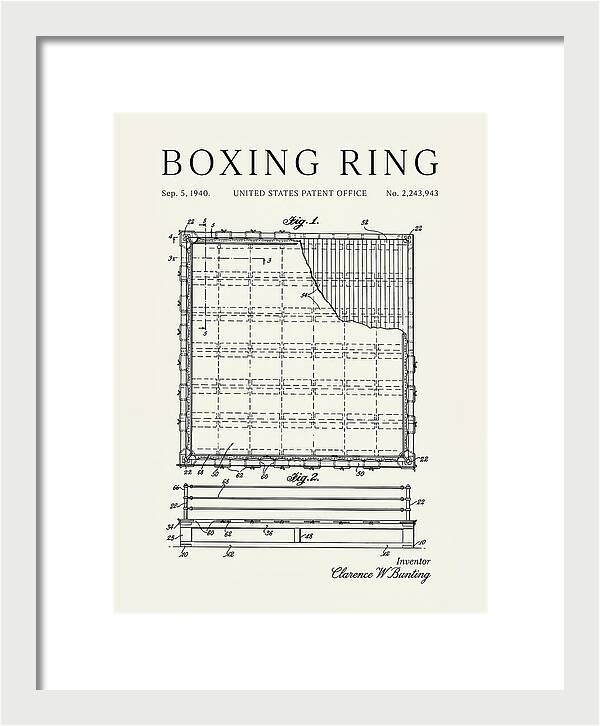 Boxing Ring Minimalist Patent Us2243943a