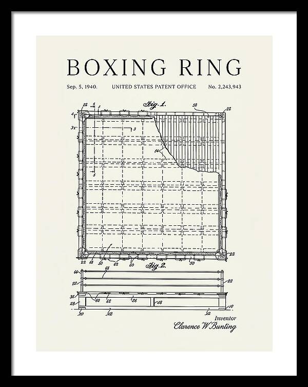 Boxing Ring Minimalist Patent Us2243943a