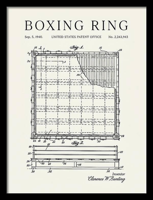 Boxing Ring Minimalist Patent Us2243943a