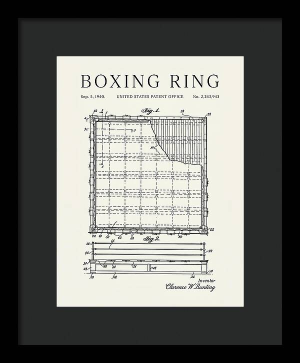 Boxing Ring Minimalist Patent Us2243943a