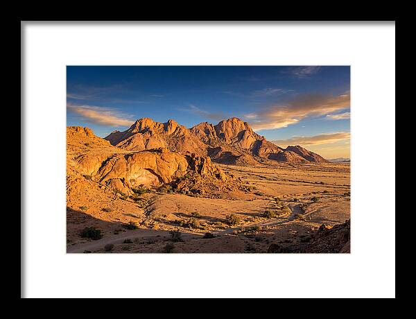 Brandberg Mountain At Golden Hour