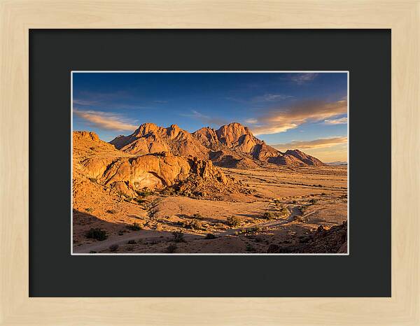 Brandberg Mountain At Golden Hour