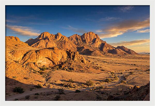 Brandberg Mountain At Golden Hour