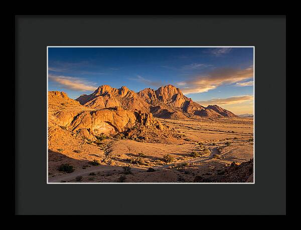 Brandberg Mountain At Golden Hour