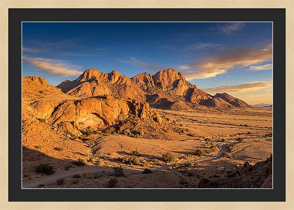 Brandberg Mountain At Golden Hour