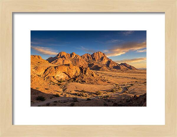 Brandberg Mountain At Golden Hour