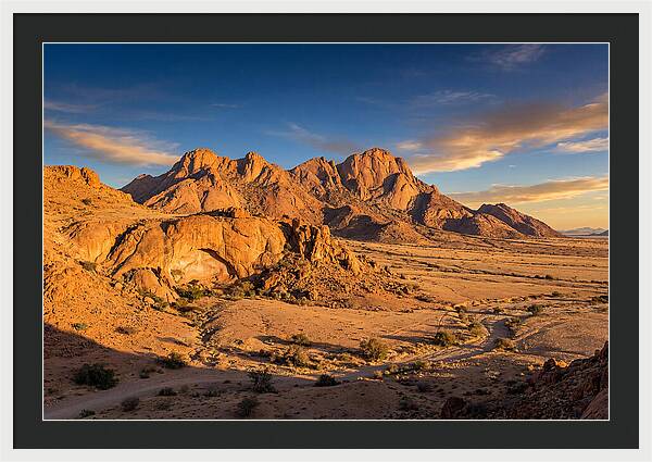 Brandberg Mountain At Golden Hour