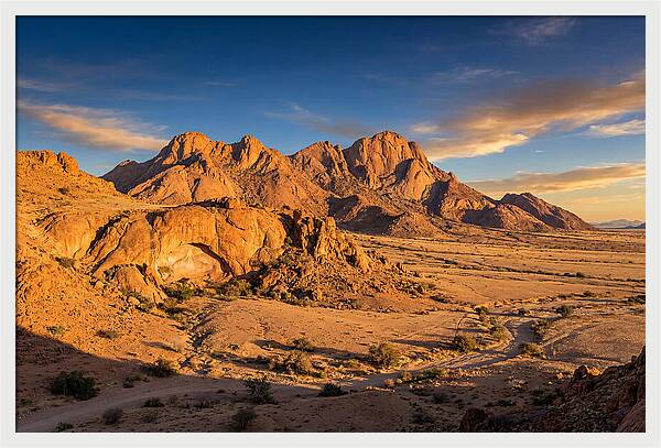 Brandberg Mountain At Golden Hour
