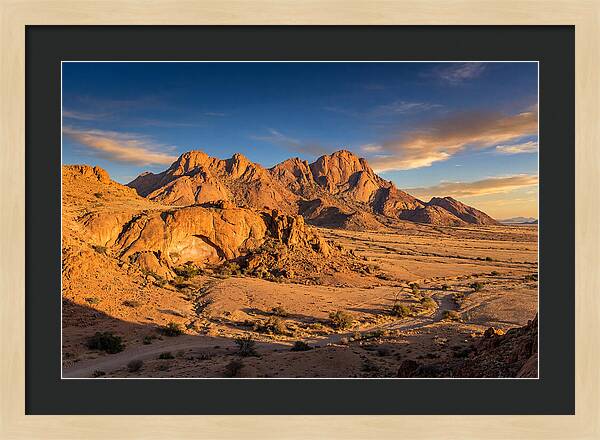 Brandberg Mountain At Golden Hour