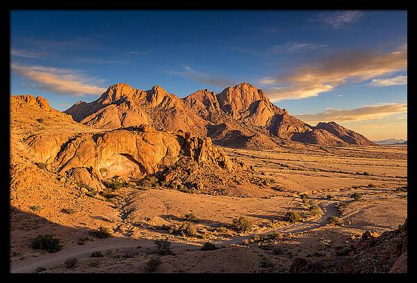 Brandberg Mountain At Golden Hour