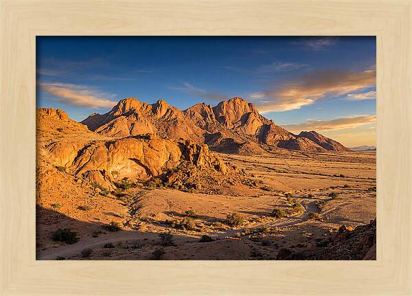 Brandberg Mountain At Golden Hour