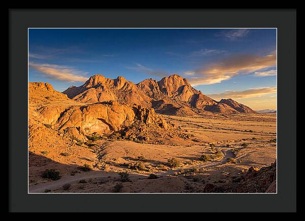 Brandberg Mountain At Golden Hour
