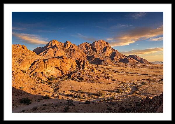 Brandberg Mountain At Golden Hour