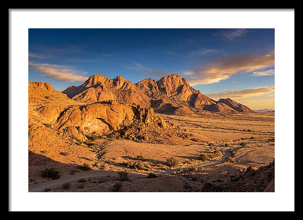 Brandberg Mountain At Golden Hour