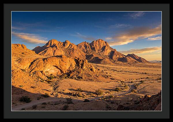 Brandberg Mountain At Golden Hour