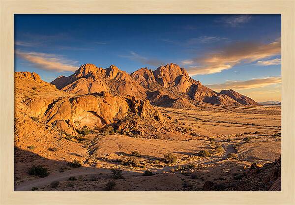 Brandberg Mountain At Golden Hour