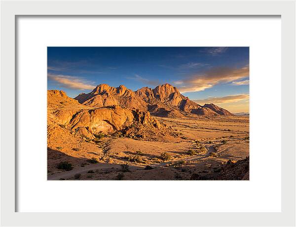 Brandberg Mountain At Golden Hour