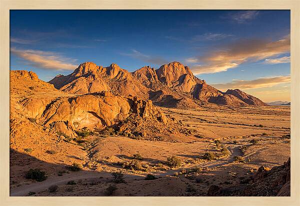 Brandberg Mountain At Golden Hour