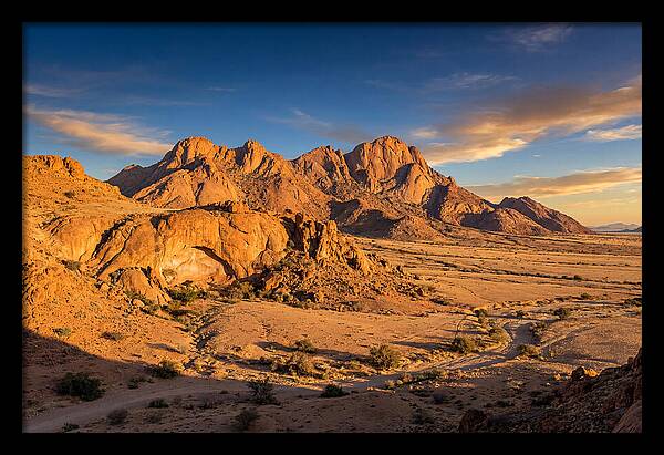 Brandberg Mountain At Golden Hour