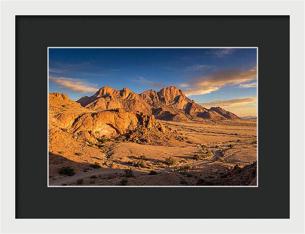 Brandberg Mountain At Golden Hour