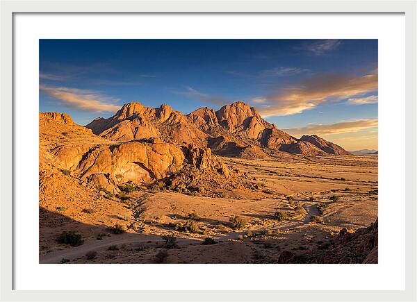 Brandberg Mountain At Golden Hour