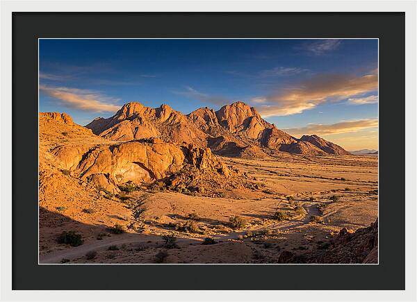 Brandberg Mountain At Golden Hour