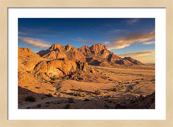 Brandberg Mountain At Golden Hour