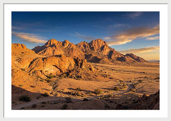 Brandberg Mountain At Golden Hour