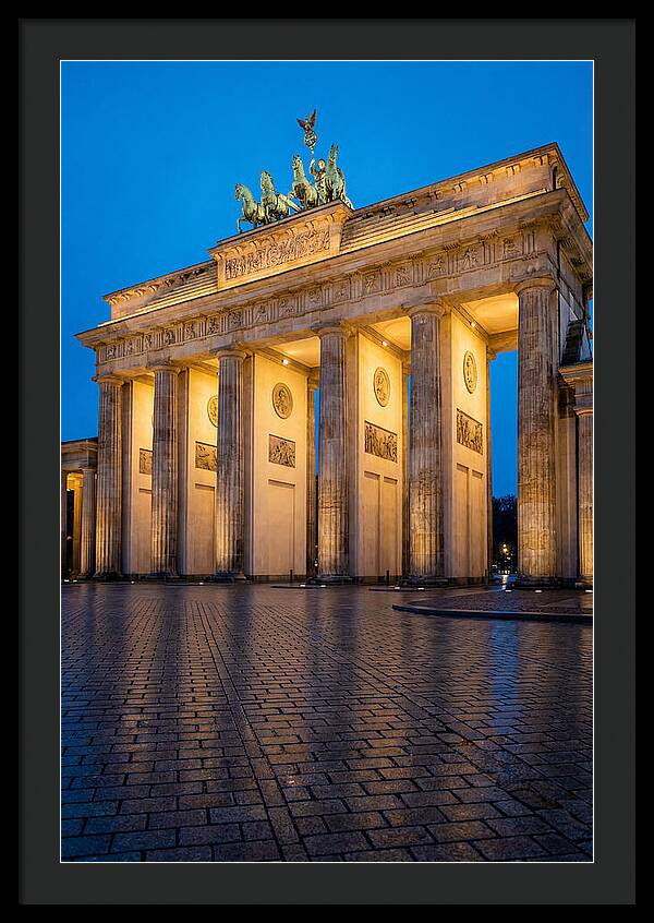 Brandenburg Gate Illuminated At Dusk