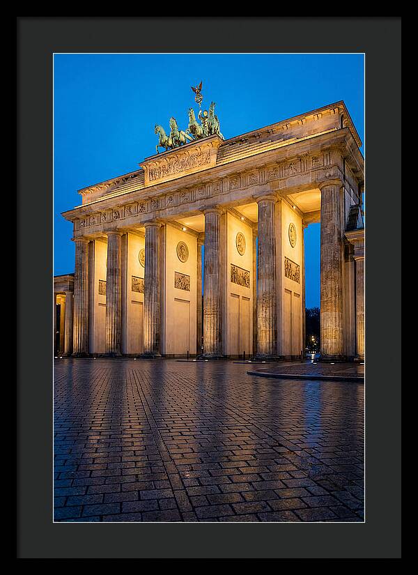 Brandenburg Gate Illuminated At Dusk