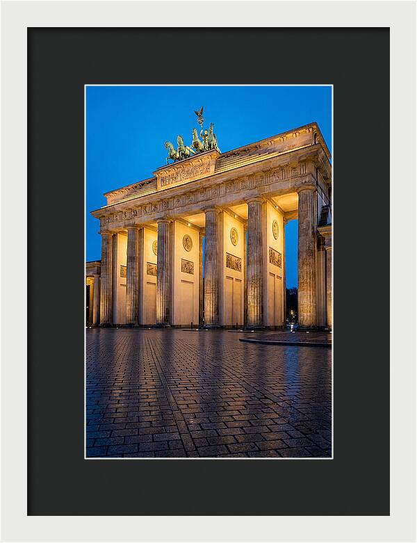 Brandenburg Gate Illuminated At Dusk