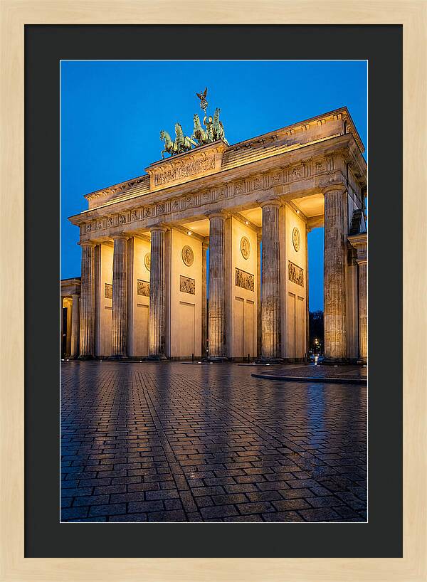 Brandenburg Gate Illuminated At Dusk