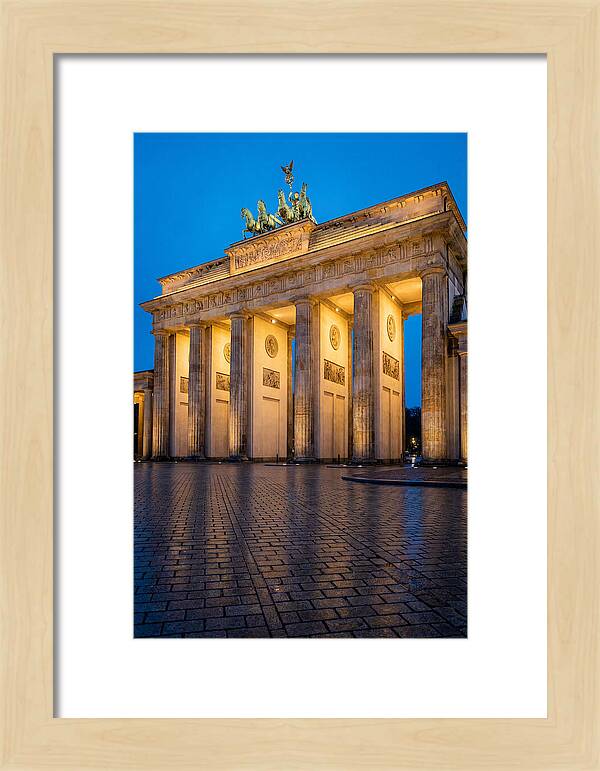 Brandenburg Gate Illuminated At Dusk