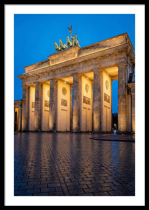 Brandenburg Gate Illuminated At Dusk
