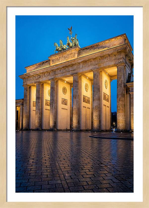 Brandenburg Gate Illuminated At Dusk