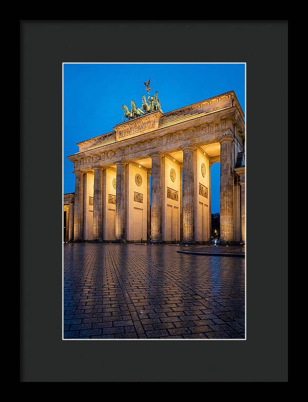 Brandenburg Gate Illuminated At Dusk