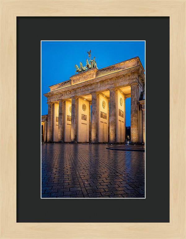 Brandenburg Gate Illuminated At Dusk
