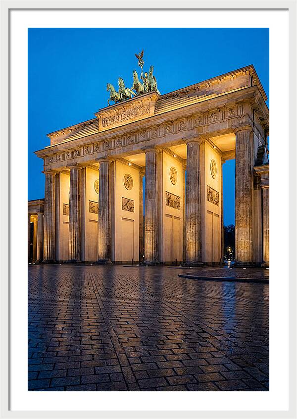 Brandenburg Gate Illuminated At Dusk