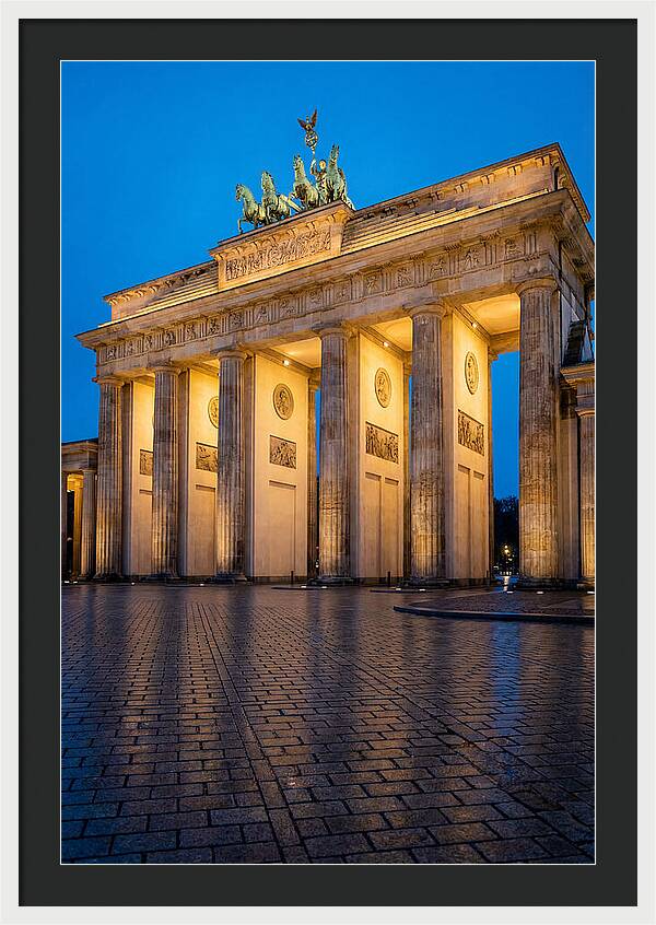 Brandenburg Gate Illuminated At Dusk