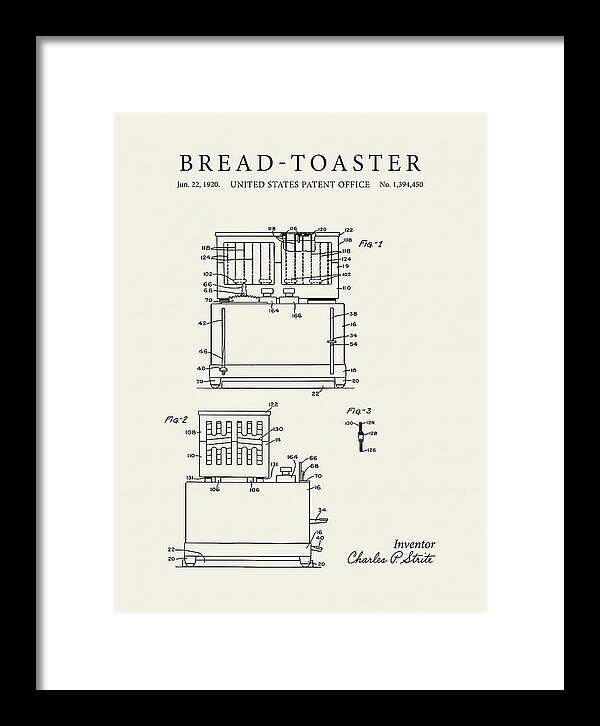 Bread Toaster Toastmaster Minimalist Patent Us1394450a