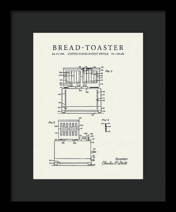 Bread Toaster Toastmaster Minimalist Patent Us1394450a